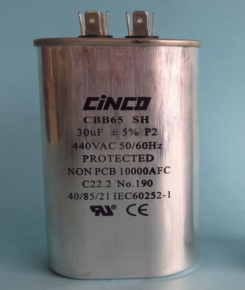 30UF X 440VAC CBB65B Motor run capacitor