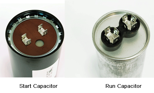 Introduce A/C Start capacitor and run capacitor