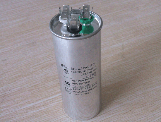 Mexico order of 440V cbb65 Round metal run capacitor