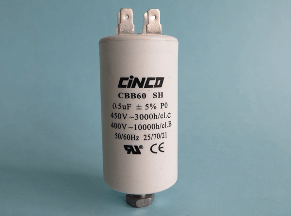 0.5UF 400V 450VAC CBB60A Motor Run Capacitors