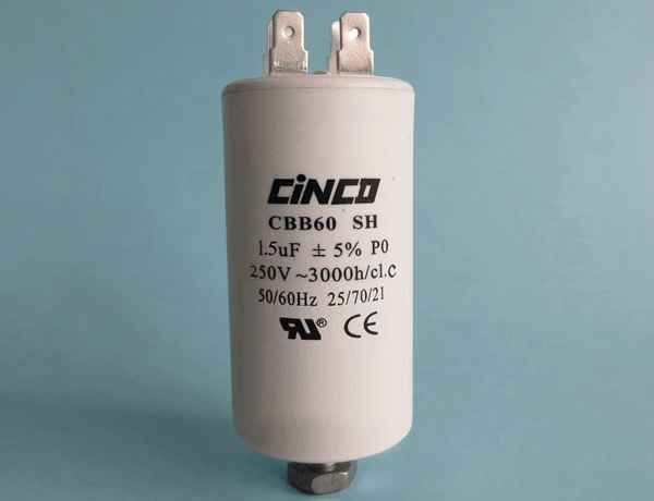 1.5UF 250Vac CBB60A Motor Run Capacitors 4pins