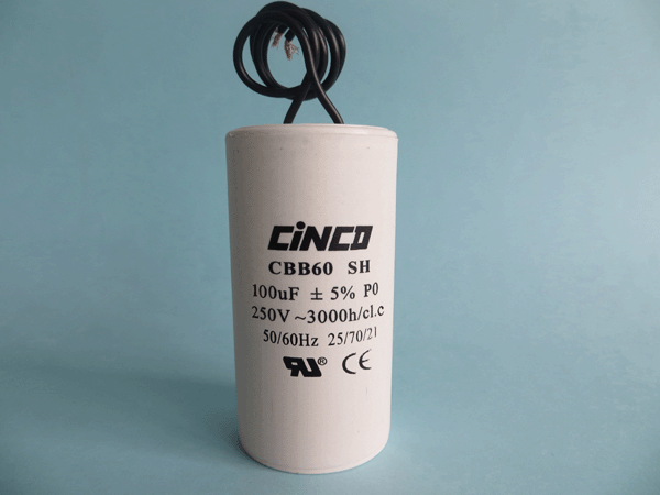 100mF 250V 300V CBB60B wire AC Motor Run Capacitors