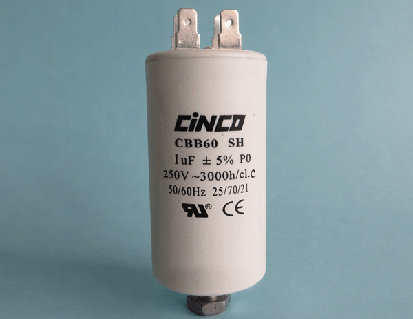 1UF 250Vac CBB60A Motor Run Capacitors 4pins