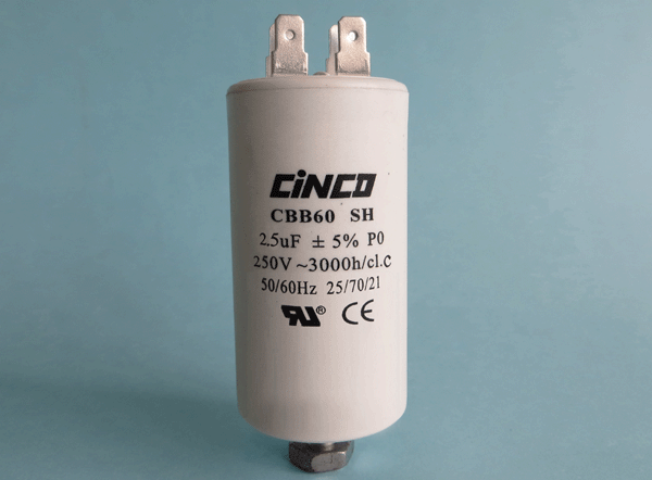 2.5UF 250Vac CBB60A Motor Run Capacitors 4pins