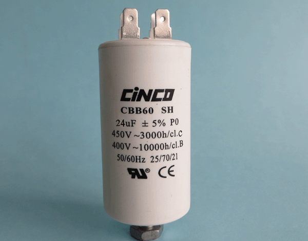 24UF 400V 450VAC CBB60A Motor Run Capacitors