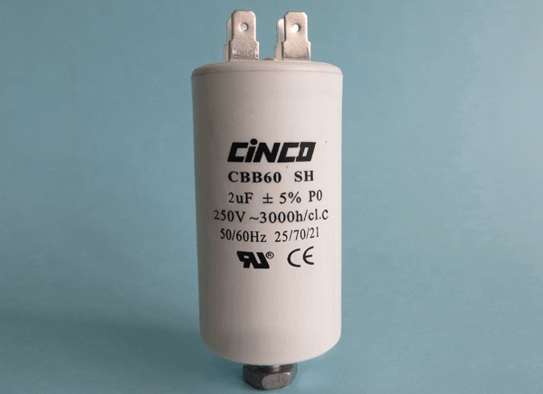 2UF 250Vac CBB60A Motor Run Capacitors 4pins