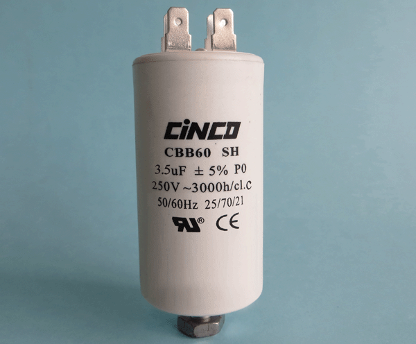 3.5UF 250Vac CBB60A Motor Run Capacitors 4pins