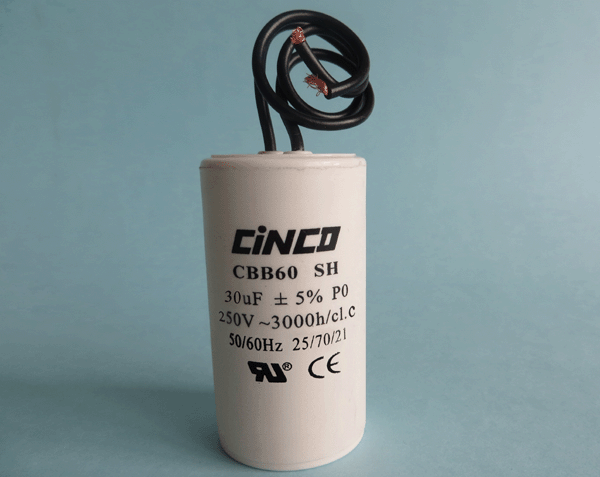 30mF 250V CBB60B flexible cable AC Motor Run Capacitor