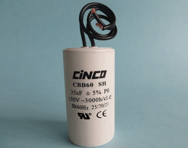 35mF 250V CBB60B flexible cable AC Motor Run Capacitor