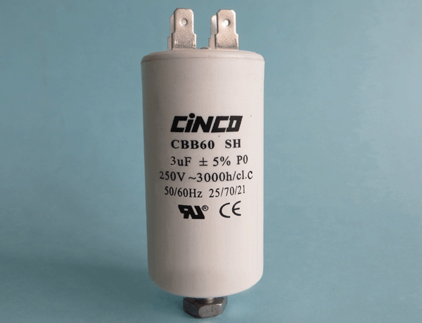 3UF 250Vac CBB60A Motor Run Capacitors 4pins