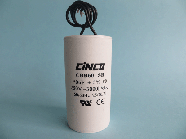 50mF 250V 300V CBB60B wire AC Motor Run Capacitors