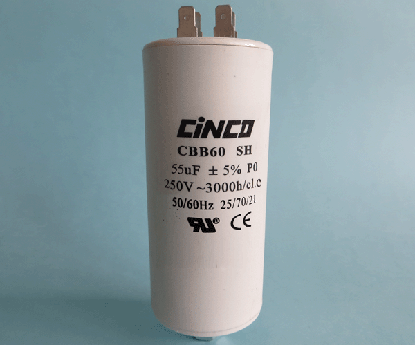 55UF 250Vac CBB60A Motor Run Capacitors 4pins