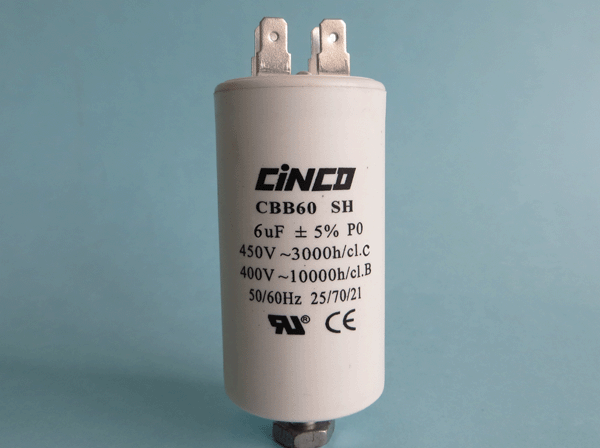 6UF 400V 450VAC CBB60A Motor Run Capacitors