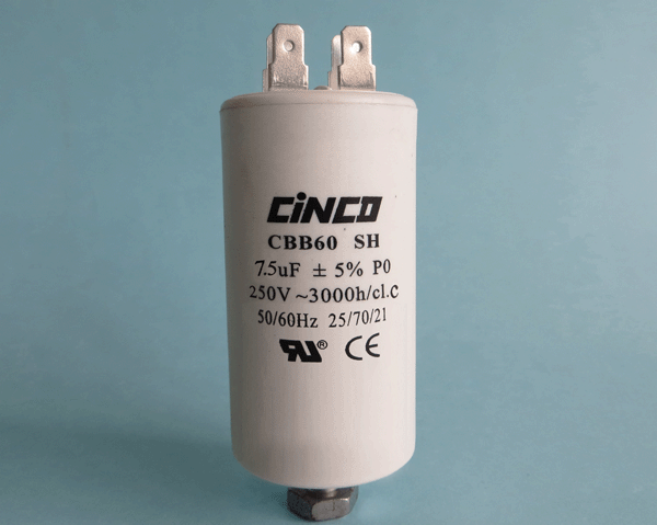 7.5UF 250Vac CBB60A Motor Run Capacitors 4pins