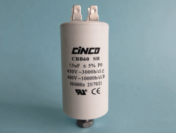 7.5UF 400V 450VAC CBB60A Motor Run Capacitors