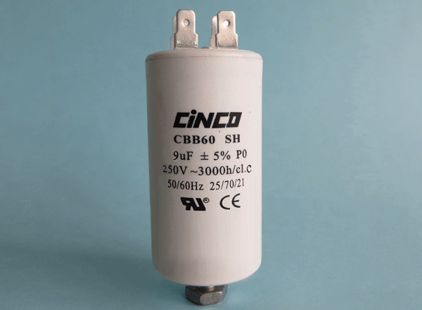 9UF 250Vac CBB60A Motor Run Capacitors 4pins