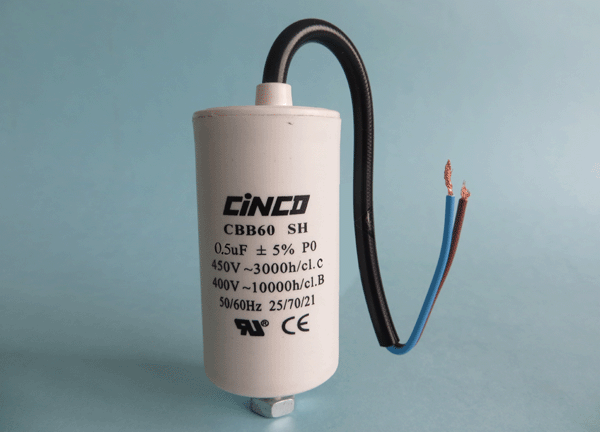 0.5mfd 400V 450V AC CBB60C Bipolar Cable Motor Run Capacitor