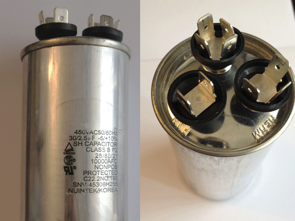 Indonesia buy 30/2.5uf 450VAC motor run capacitor