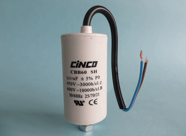 100mfd 400V 450V AC CBB60C Bipolar Cable Motor Run Capacitor