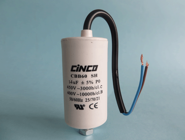 14mfd 400V 450V AC CBB60C Bipolar Cable Motor Run Capacitor