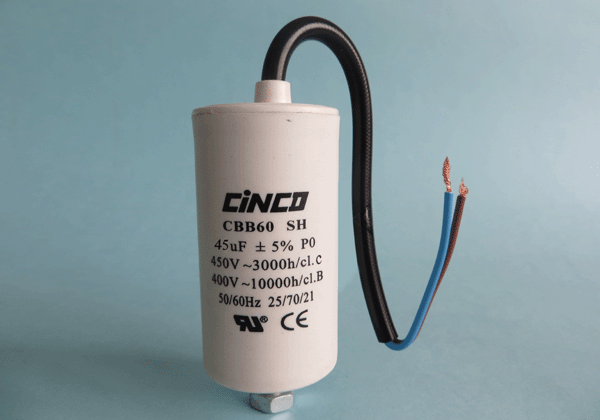 45mfd 400V 450V AC CBB60C Bipolar Cable Motor Run Capacitor