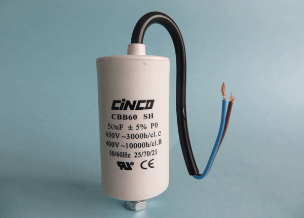 50mfd 400V 450V AC CBB60C Bipolar Cable Motor Run Capacitor