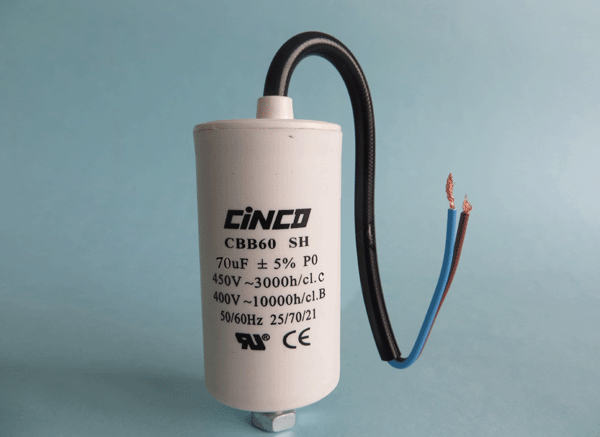 70mfd 400V 450V AC CBB60C Bipolar Cable Motor Run Capacitor