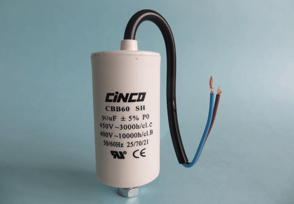 90mfd 400V 450V AC CBB60C Bipolar Cable Motor Run Capacitor